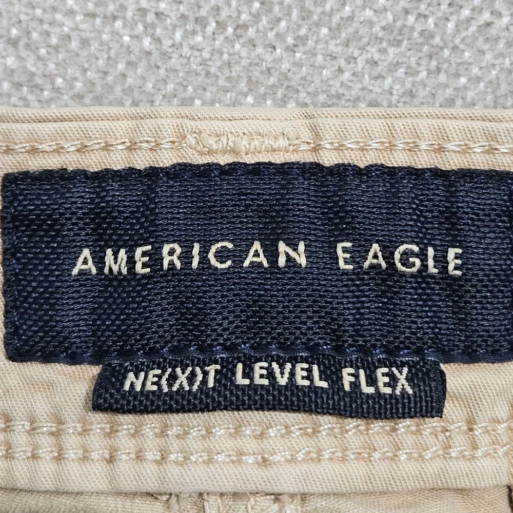 American Eagle Chino Pants 34x34 Khaki Original Straight Ne(x)t Level Flex